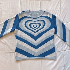Cider Blue Heart Sweater